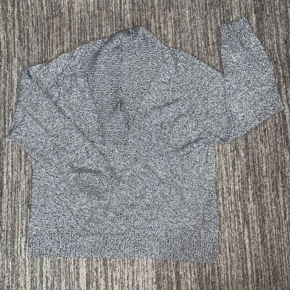Karen Scott Womens‎ Size Large Pullover Sweater Gray Marled Long Sleeve V Neck - Picture 1 of 6